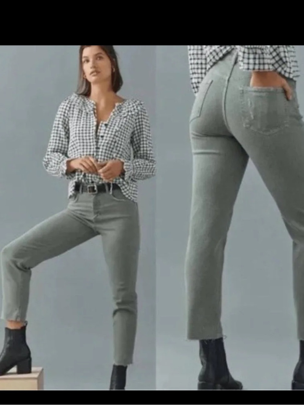 NWT Pilcro for Anthropologie The Vintage Straight Jeans, Size 27